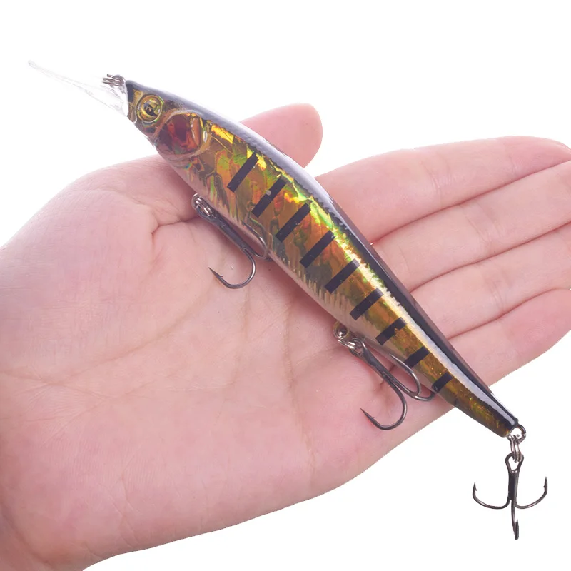 Señuelo de Pesca Minnow, cebo Artificial de plástico duro, Wobbler, Swimbaits, Crankbait, anzuelos triples, aparejos, 13,5 cm, 16g, 1 ud. - imagen 5