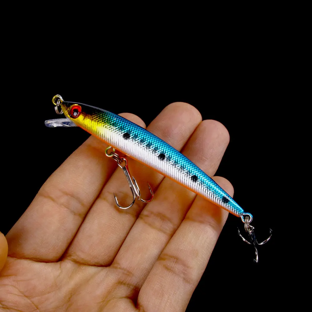 Señuelo de Pesca duro para pececillos, cebos artificiales de lubina, 1 piezas, 5cm, 6g - imagen 3