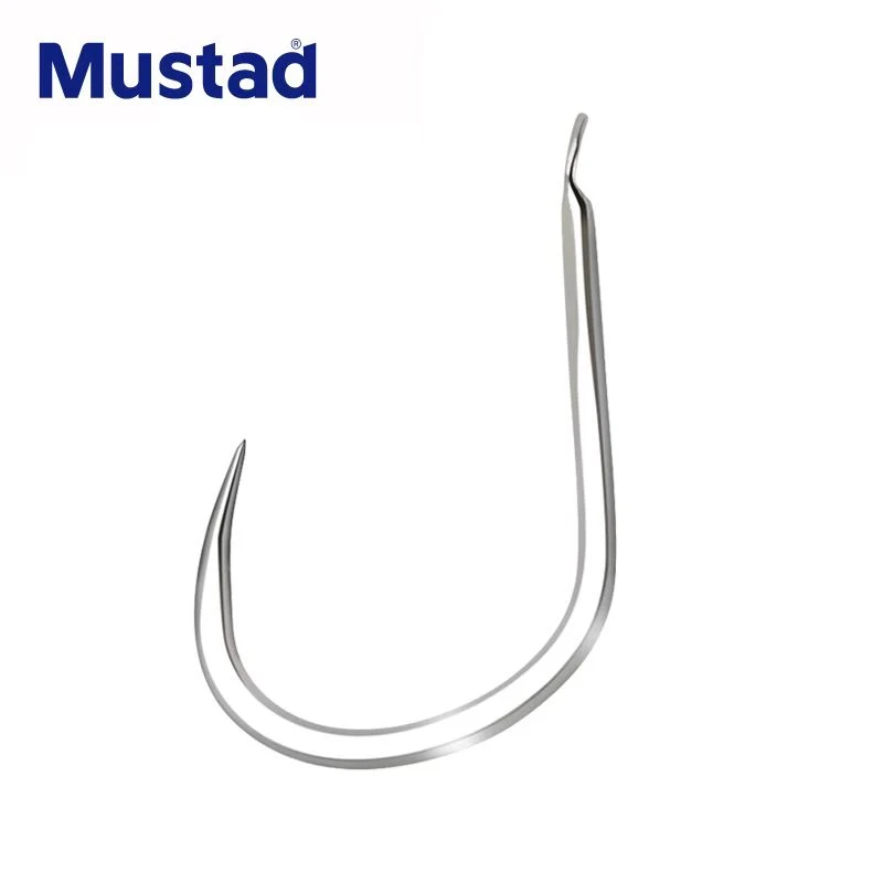 Paquete de 10 anzuelos de pesca Mustad originales 13004 sin púas 2 # -9 # Pesca en alta mar peces medianos y grandes anzuelos aparejos de Pesca - imagen 4