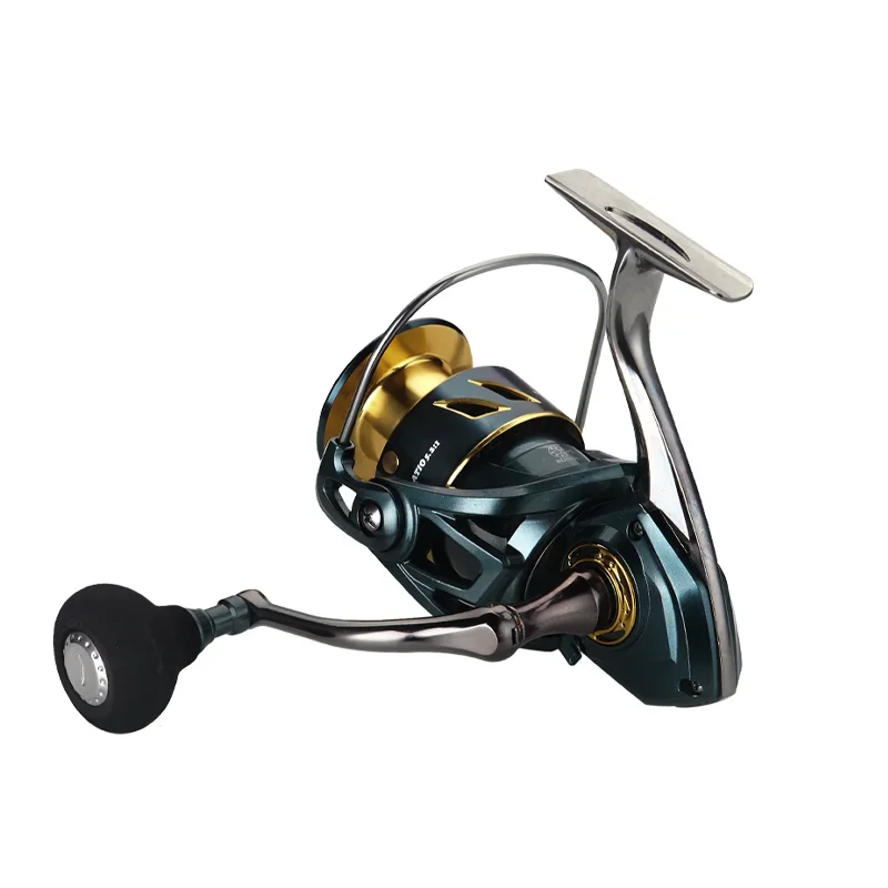 Carrete de pesca DEUKIO 2025, sin huecos, relación de engranaje 5,2: 1, mango de carrete CNC, perilla EVA, carrete giratorio, carrete de fundición para carpa 2000-7000 - imagen 5