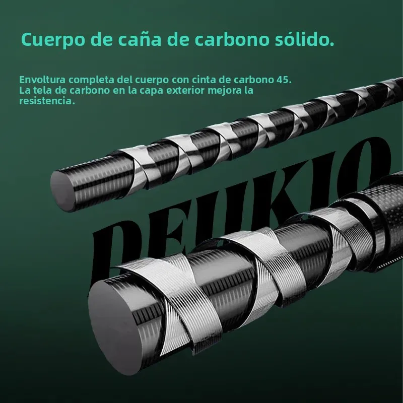 Caña DEUKIO Slow Jigging 1,8m – Guías Fuji O, carbono para barco - imagen 2