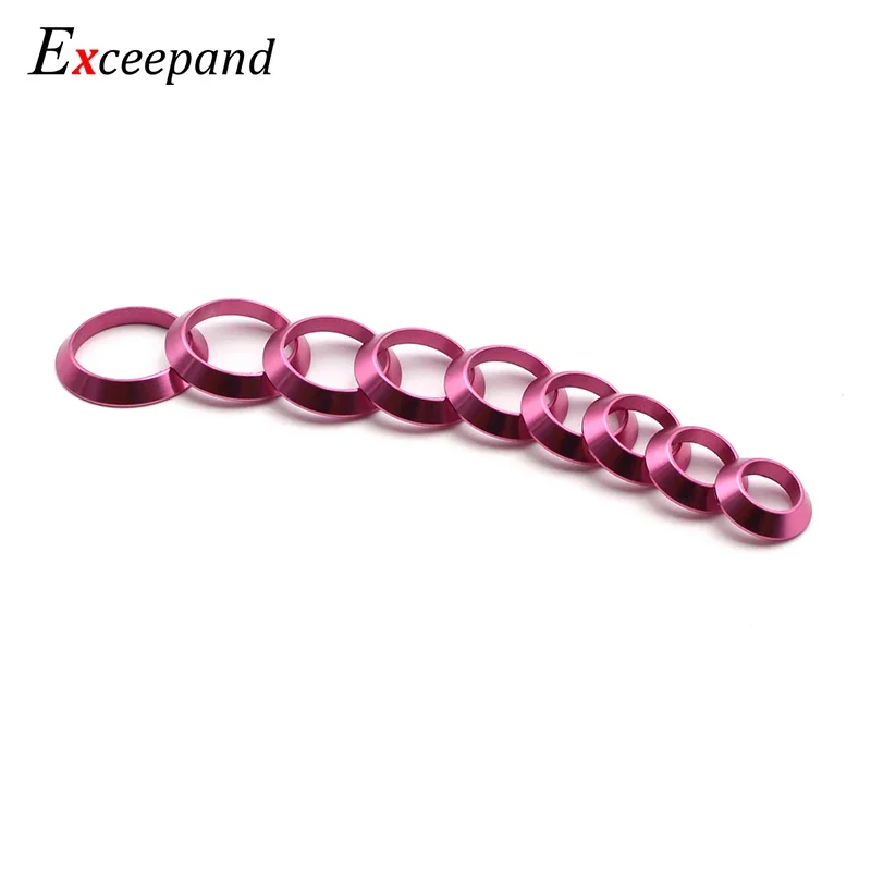 Exceepand-Adaptador de ajuste de anillo decorativo para comprobar bobinado de aluminio, piezas de mantenimiento de reparación de construcción de caña de pescar - imagen 5