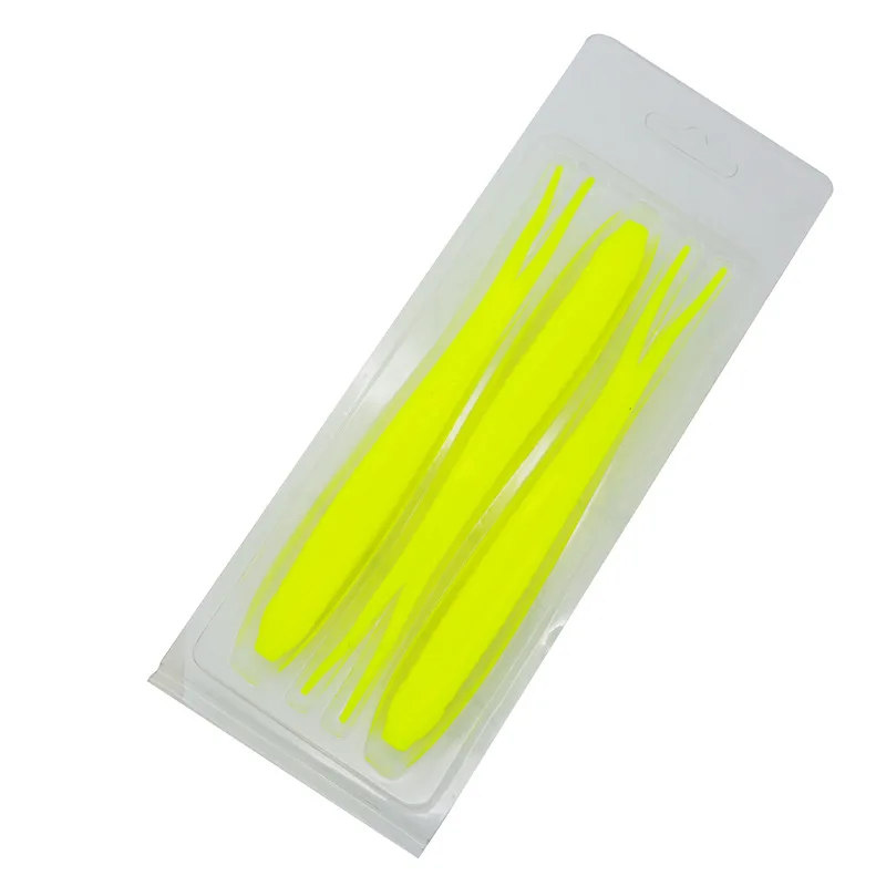 Señuelo de pesca, cebo de cola de horquilla súper suave, señuelos artificiales TPR estirables, 17cm, 15,5g, gusano, paquete de 3 piezas - imagen 3