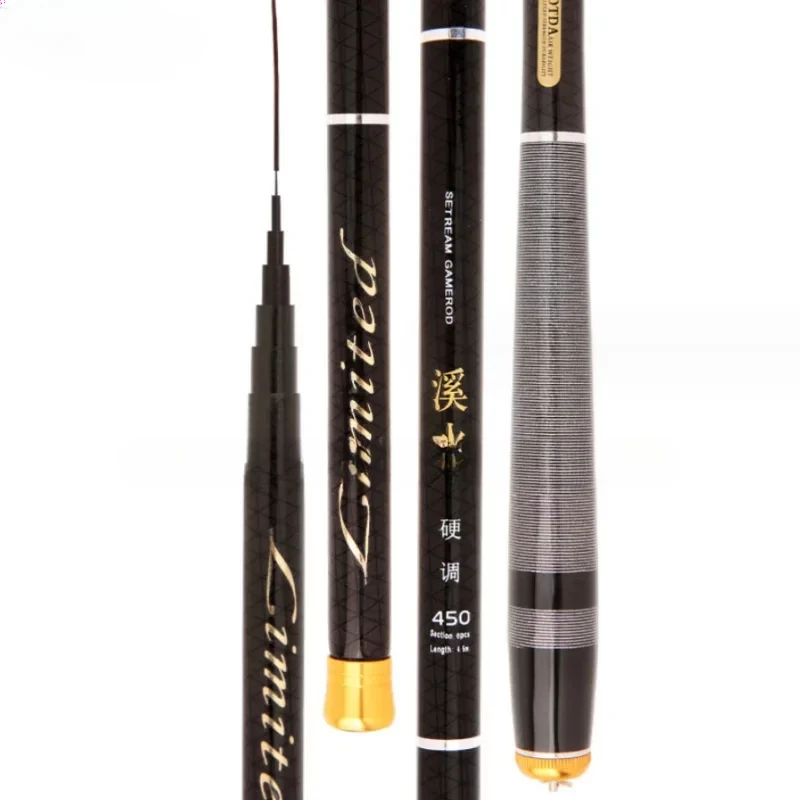 Caña de pescar telescópica portátil, alimentador manual de carpa, aparejos de pesca de agua dulce, caña de viaje, lago, 3,6 M, 4,5 M, 5,4 M, 6,3 M, 7,2 M - imagen 3