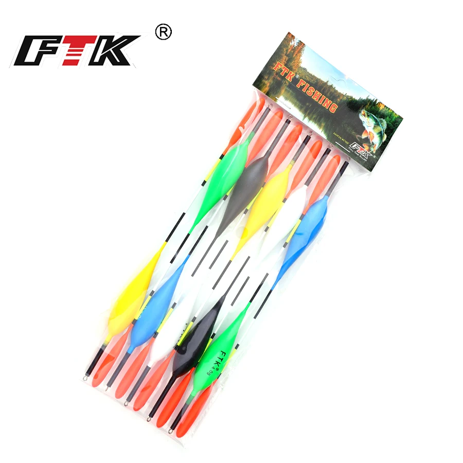 FTK-flotador de pesca Barguzinsky, Fishin Float Light On The Dark, longitud 18CM-22,5 CM, peso del flotador 2g-5g para pesca de carpa, lote de 10 piezas - imagen 5