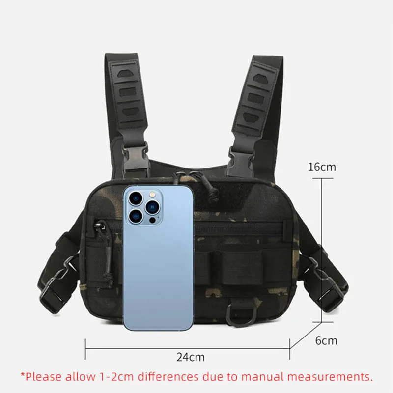 Bolsa de pecho táctica impermeable para pesca - Cómoda y resistente - imagen 3