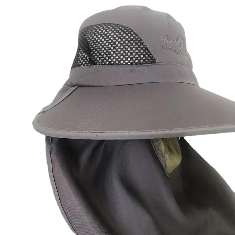 Sombrero de visera para deportes al aire libre, protección UV, cara, cuello, pesca, sol, gorra de pesca, lluvia, sombrero para el sol, jungla - imagen 5