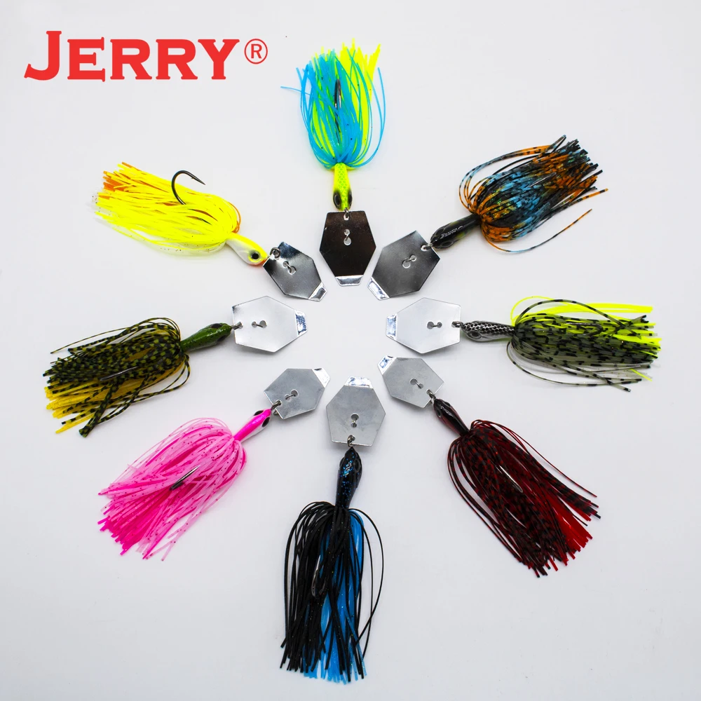 Jerry Chatterbait Blades 20 piezas de acero inoxidable cebo artificial señuelo de pesca accesorio - imagen 5