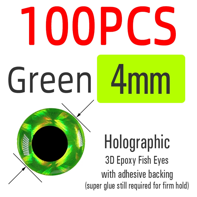 4mm Green 100pcs