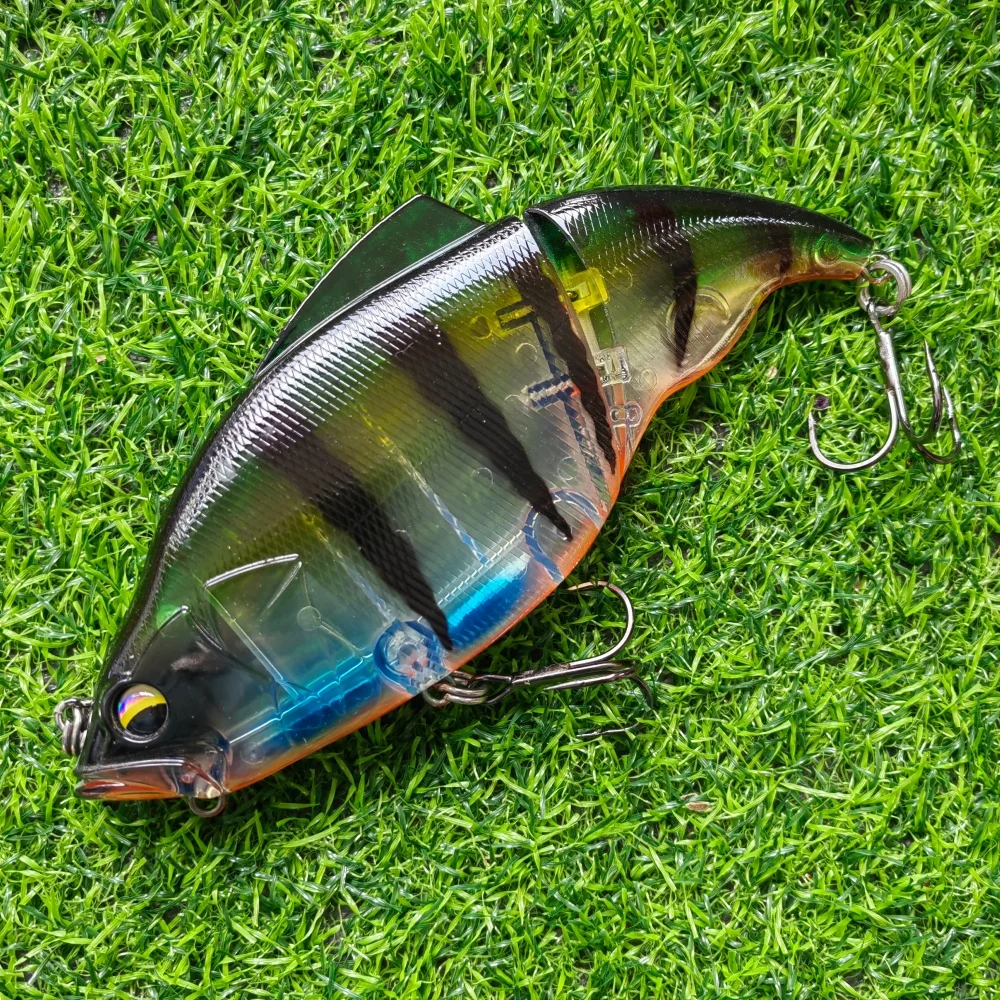 Señuelo de pesca MUKUN, Swimbait flotante, 190mm, 130g, vibración, sin labios, cebos duros, Crankbait, pesca articulada - imagen 5