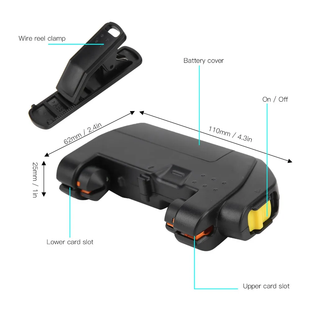 Herramienta eléctrica para nudos de pesca, máquina anudadora de pesca ligera y rápida, herramienta para sedal de pesca de acero inoxidable negro, herramienta para atar cables - imagen 5