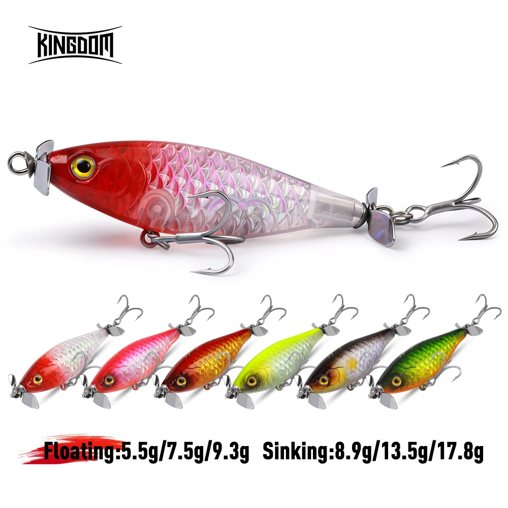 Señuelos Kingdom Doble Hélice para Lubina – Flotantes y Hundimiento