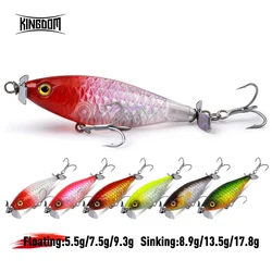 Señuelos Kingdom Doble Hélice para Lubina – Flotantes y Hundimiento