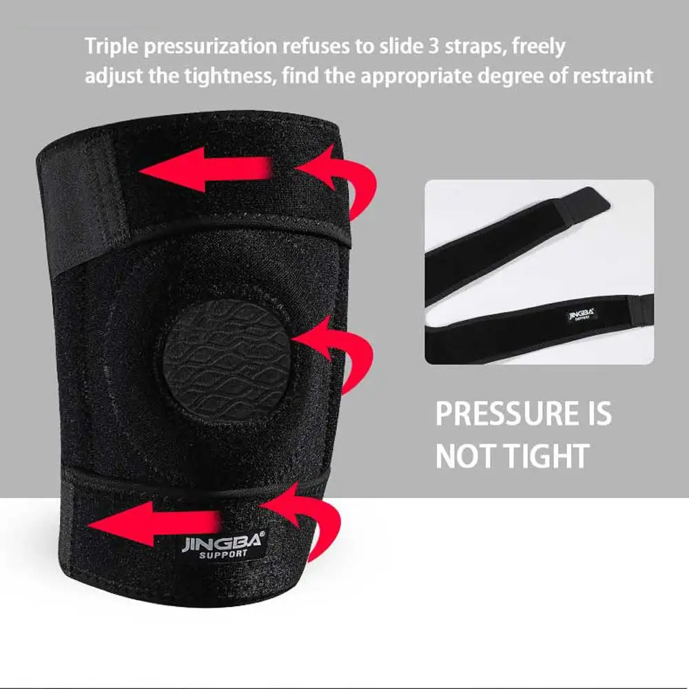 Rodillera estabilizadora elástica para baloncesto al aire libre, rodillera protectora para ciclismo, rodillera de compresión, rodillera deportiva - imagen 2