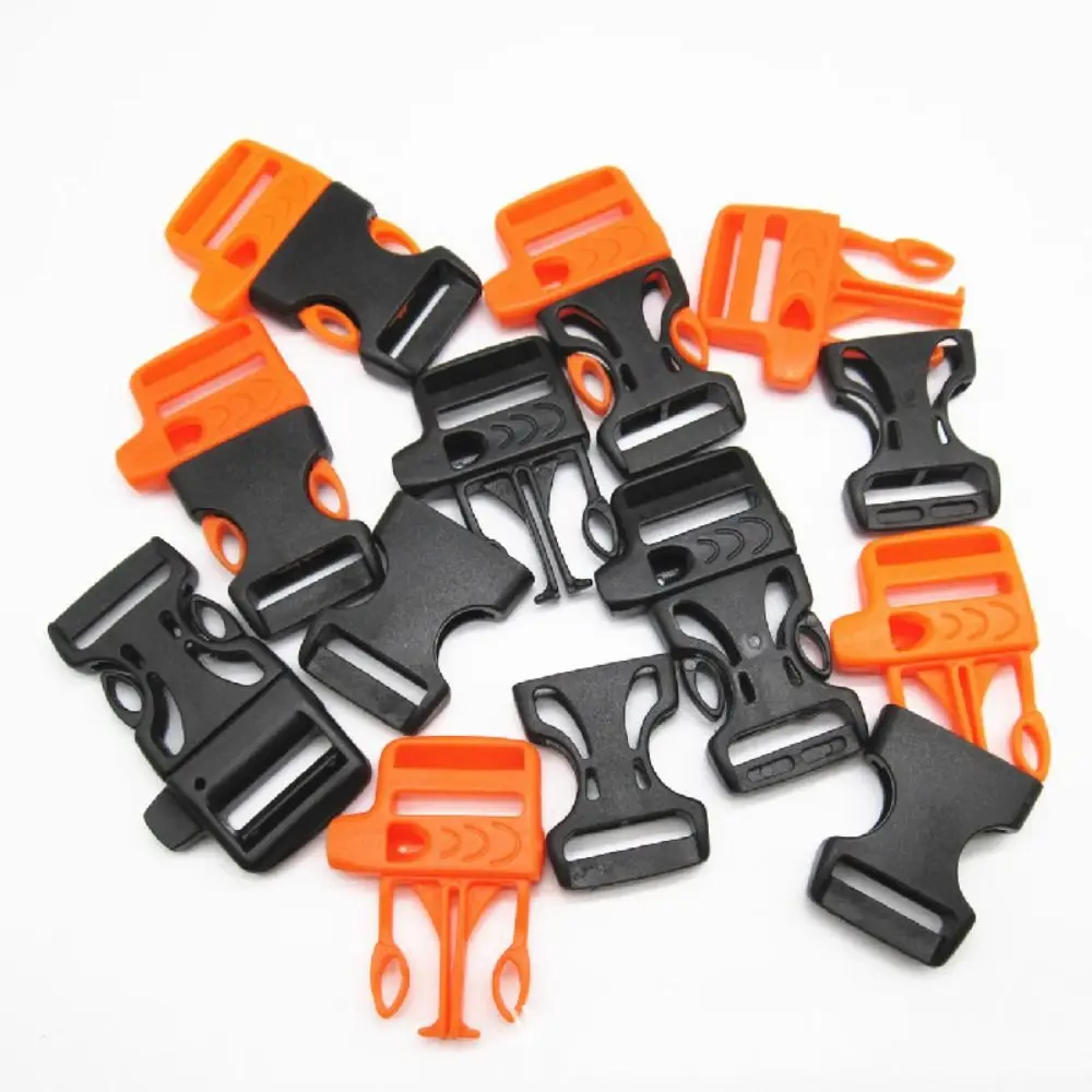 Piezas de bolsa de cuerda de paraguas, herramientas de supervivencia, hebillas de seguridad, hebillas de correa, hebillas de liberación rápida, hebillas de silbato - imagen 5