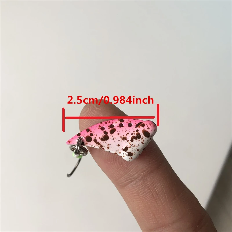 8006 2,5 cm 2,7 g1PCS Luretv Roada Creek cebo todo trucha de agua Mini VIB cebo de micropartículas de pozo negro - imagen 5