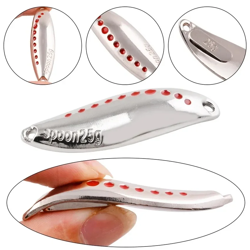 Señuelo giratorio de Metal para Pesca de trucha, cebo duro de lentejuelas, cebo Artificial, Vib, cuchara giratoria de haya, 1 unidad - imagen 5