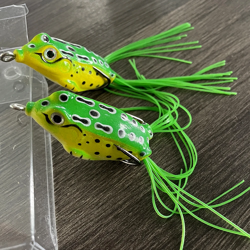 GHOTDA-señuelo de rana de 5g, 8g y 12g, cebo de tubo suave, doble Barba, plantilla, cuchara, Trolls, depredador, señuelo de pesca Artificial de silicona suave - imagen 5