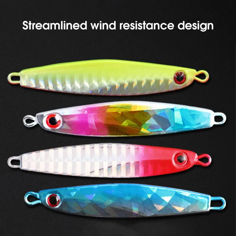 Cebos de pesca aerodinámicos, 21g/7,2 cm, 3D ojos, raya reflectante, Jigging, señuelo, suministros de pesca - imagen 3
