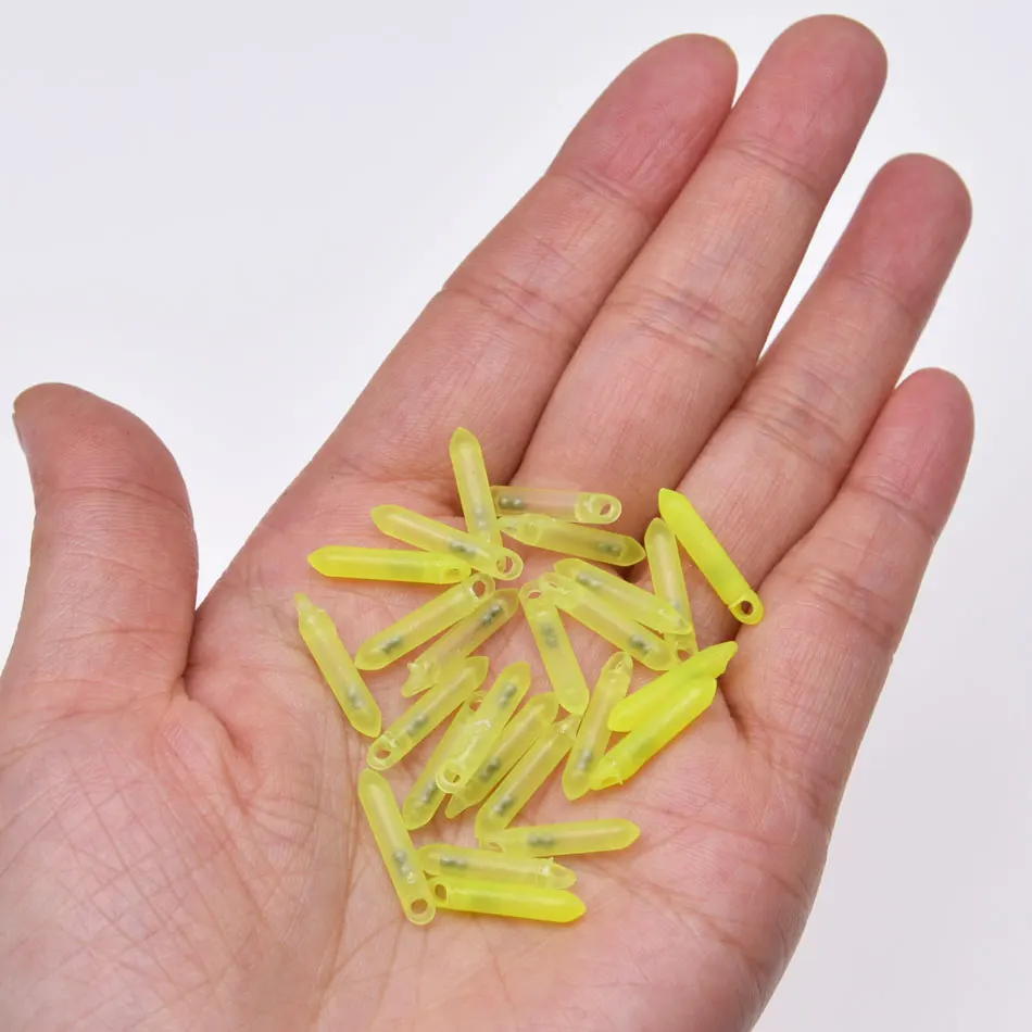 JYJ 17mm * 3mm 2 bolas tubo sonajero luminoso golw PVC accesorios de pesca suave gusano tubo sonajero batido - imagen 4