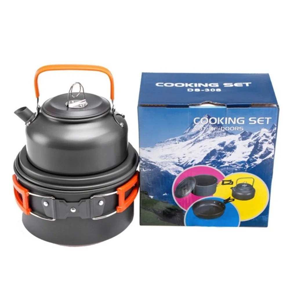 Juego de cocina plegable antiadherente para acampar y barbacoa - imagen 4