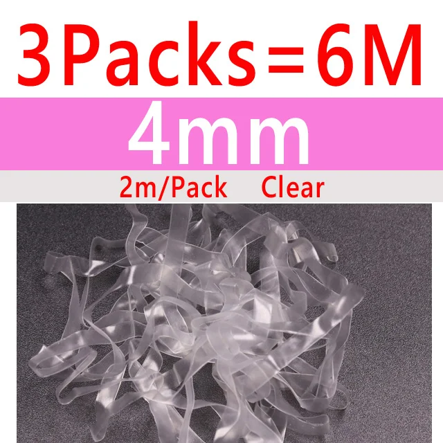 3packs 4mm Clear