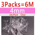 3packs 4mm Clear