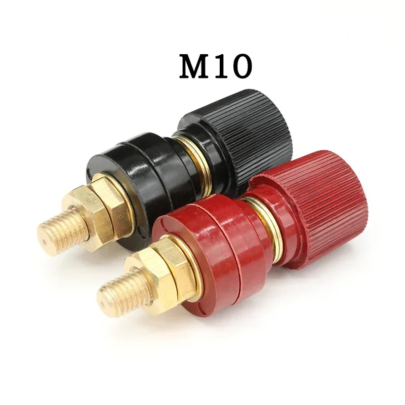 Tornillo de rosca de poste de encuadernación de alambre M5 M6 M8 M10 abrazaderas de inversor de soldadura de batería de litio fuente de alimentación conectar Terminal empalme negro rojo
