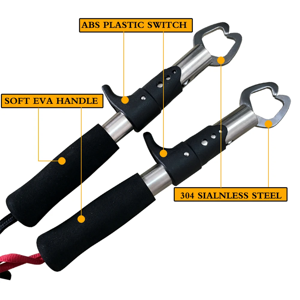 Pinza de pesca portátil, herramienta de Control de labios, ligera, antideslizante - imagen 4