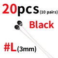 20pcs 3mm black