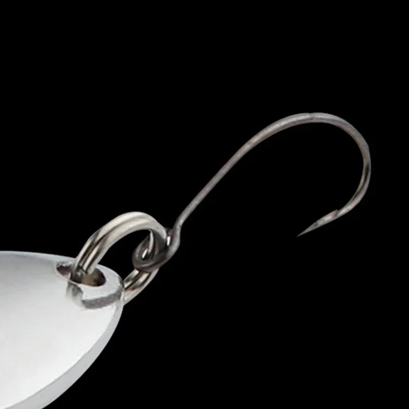 Señuelo giratorio de Metal para Pesca de carpa, cebo Artificial giratorio Wobblers, cebo dorado y plateado para lubina, 1 unidad - imagen 4