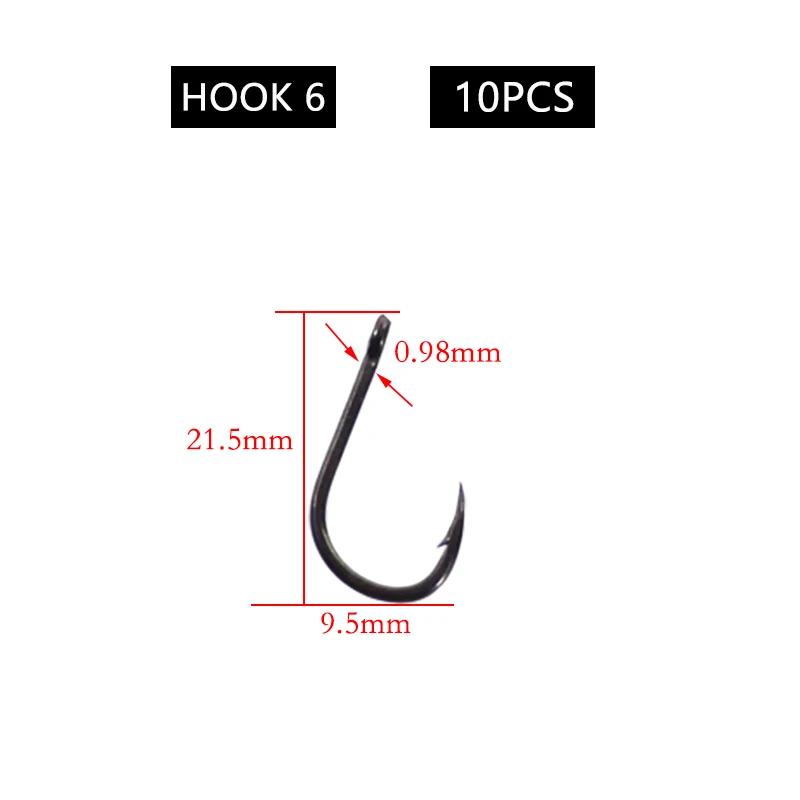 10pcs - Hook 6