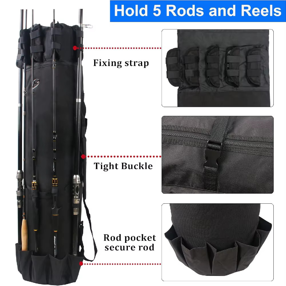 Funda impermeable para cañas y carretes de pesca - imagen 5