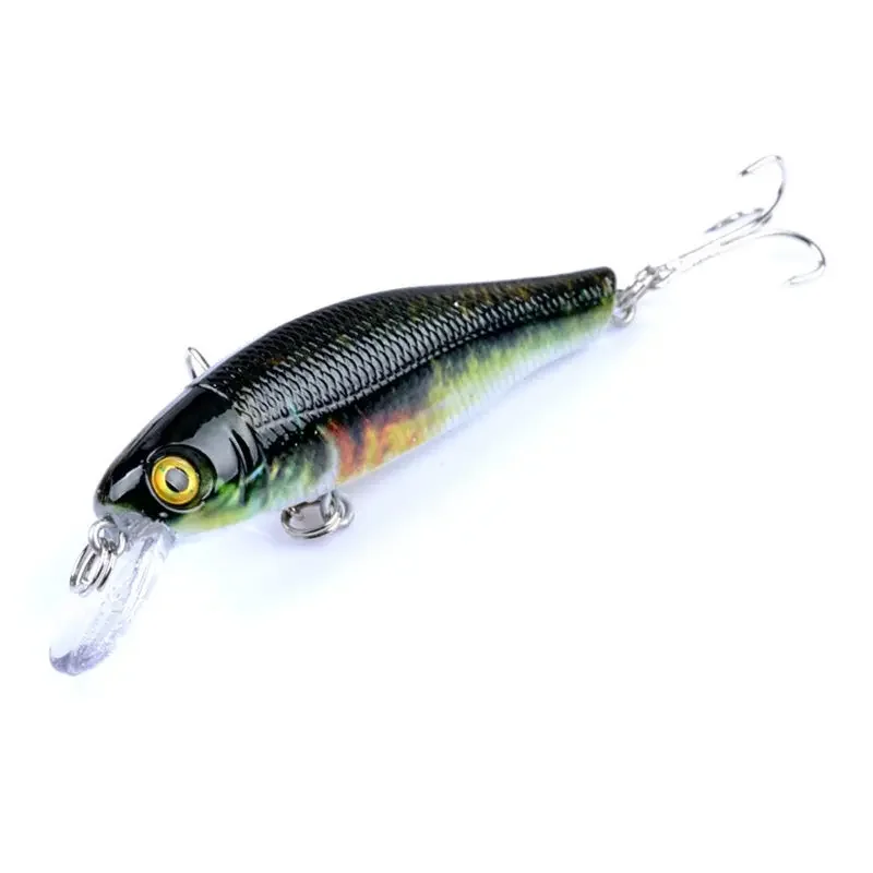 Señuelo de Pesca flotante de pececillo, cebo duro Artificial con ganchos, Wobblers de carpa, lubina, Crankbait, aparejos de Pesca, 8,5 cm, 8,5g, 1 ud. - imagen 2