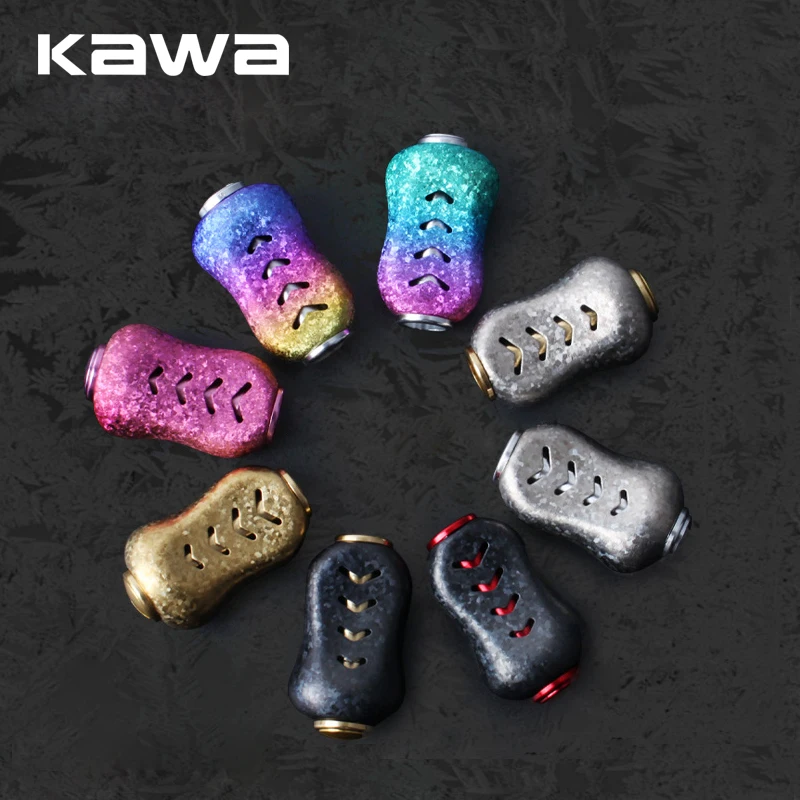 Kawa, 1 unidad, perilla de mango de carrete de pesca, perilla de aleación de titanio, traje de carrete S/D, longitud 36mm, 6 g/unidad, incluye 2 uds., accesorios de rodamiento, pesca DIY - imagen 3