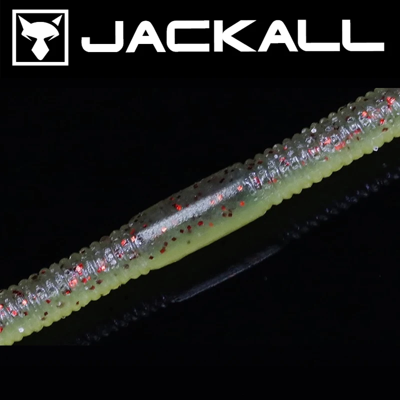 Señuelo JACKALL Original japonés, cebo suave loco de gravedad específica de alta flick Shake Noodle Worm, punto de 4,8 pulgadas - imagen 4