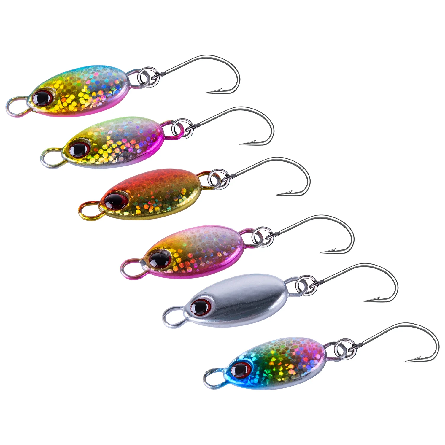 Mini cuchara metálica Goutre con paleta giratoria para pesca en arroyo - imagen 3
