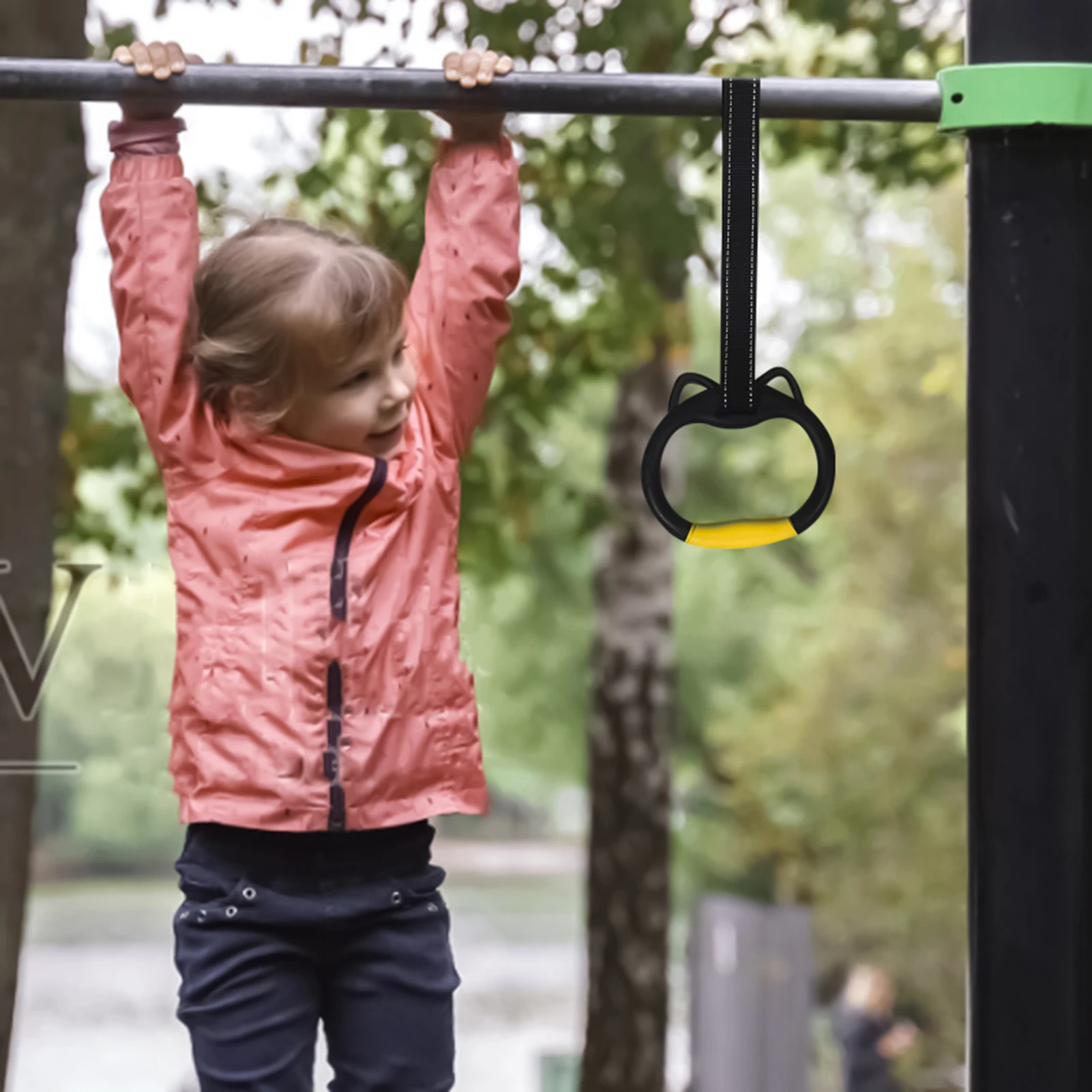Anillos de Fitness para niños, anillos de Fitness para interiores, entrenamiento de fuerza del brazo para aumentar los anillos de elevación, accesorios deportivos para el hogar - imagen 2