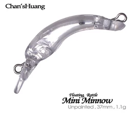 Chan's Huang Minnow Flotante – Señuelo artificial 3,7cm natural
