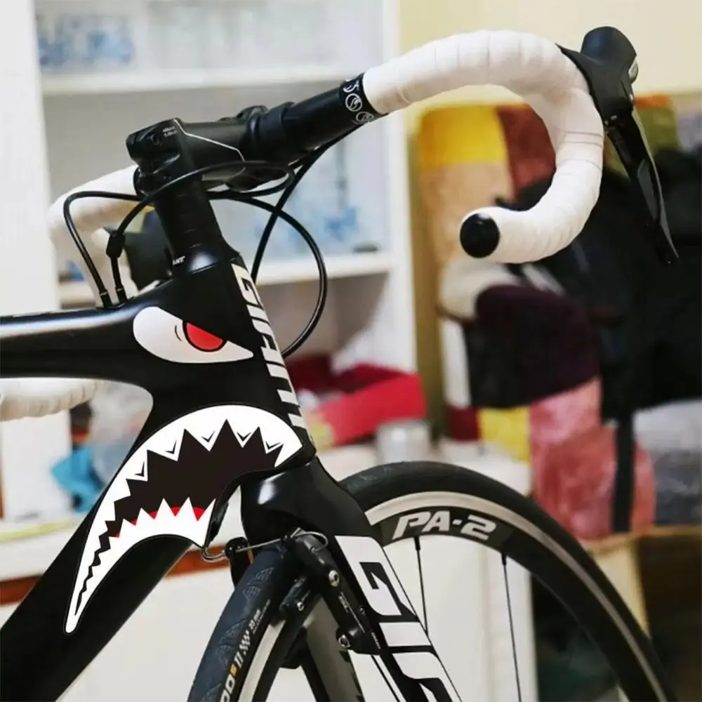 Pegatinas reflectantes MTB resistentes al agua – Diseño cabeza de tiburón - imagen 2