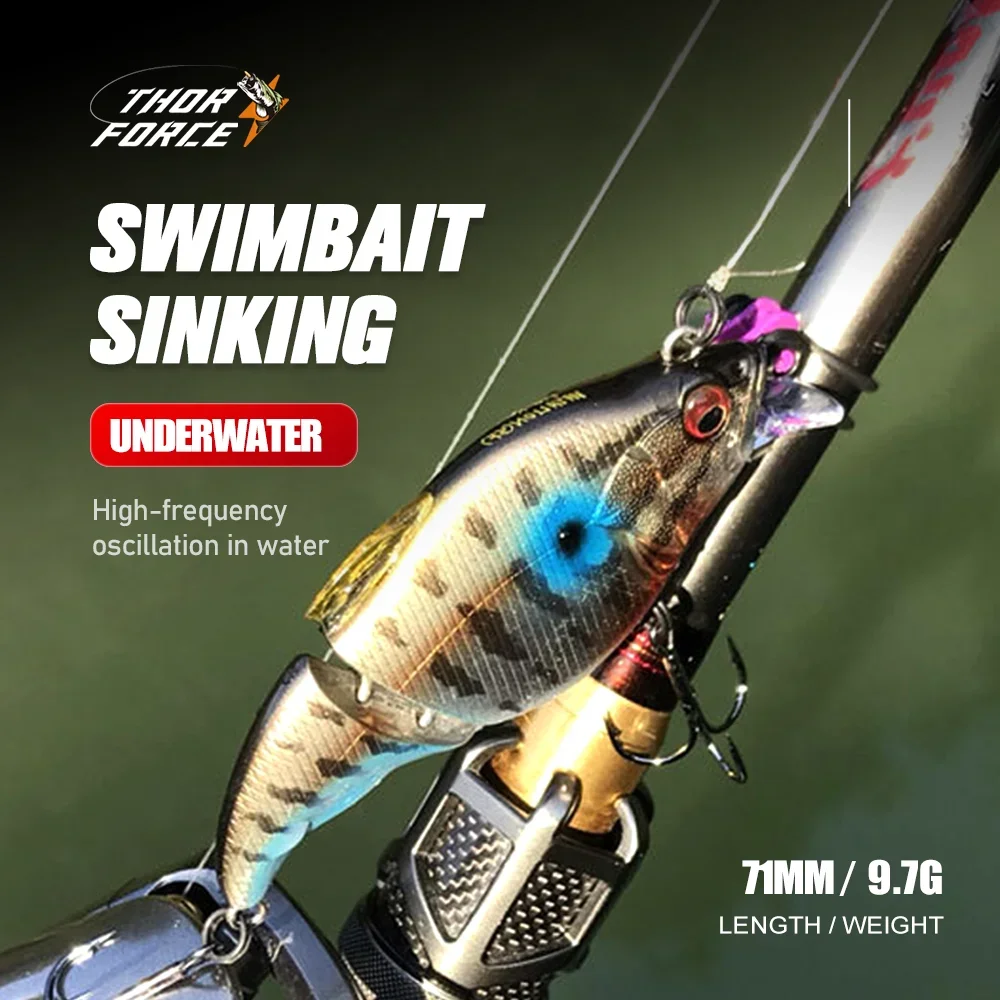 THORFORCE cebo duro Swimbait VIB Señuelos de pesca flotante articulado vibración Wobblers lubina Pike perca Wobblers aparejos de pesca - imagen 5