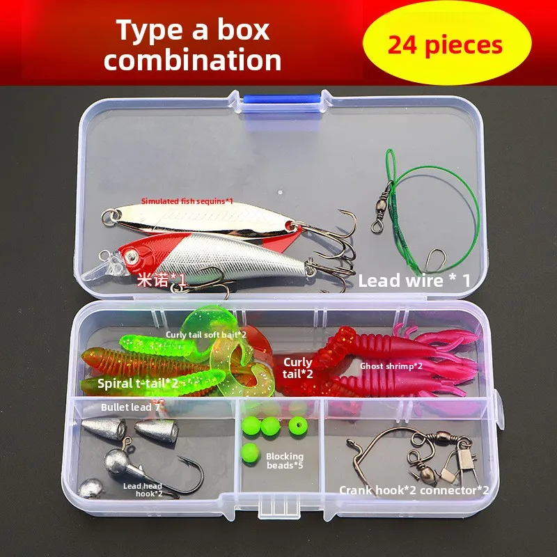Kit señuelos black bass – Vinilos curvados, minnows, VIB y spinners - imagen 4