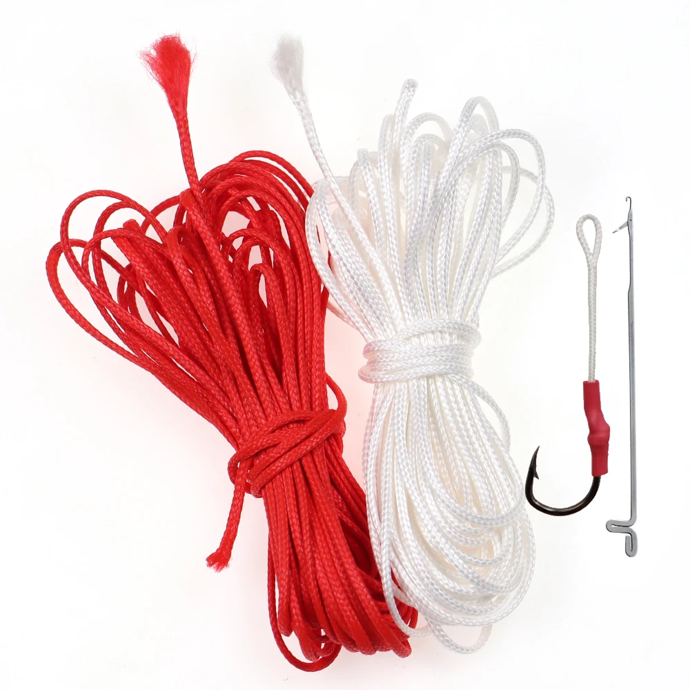 ICERIO-sedal de pesca trenzado de PE, cuerda de asistencia de núcleo hueco fuerte para barco, accesorios de gancho de pesca Jigging, 80 ~ 350lb, 5 metros - imagen 3