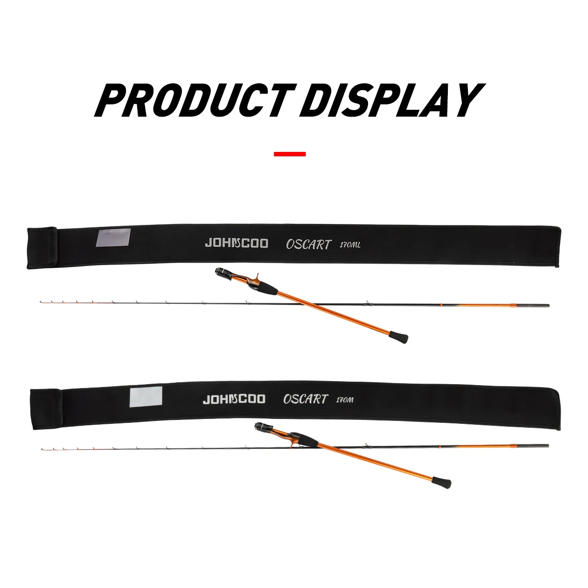 Caña de pescar Johncoo para fundición, caña de jigging de 1,7 m ml, caña de jigging potente, punta de titanio, cola de goma, barra de bote de pulpo - imagen 2