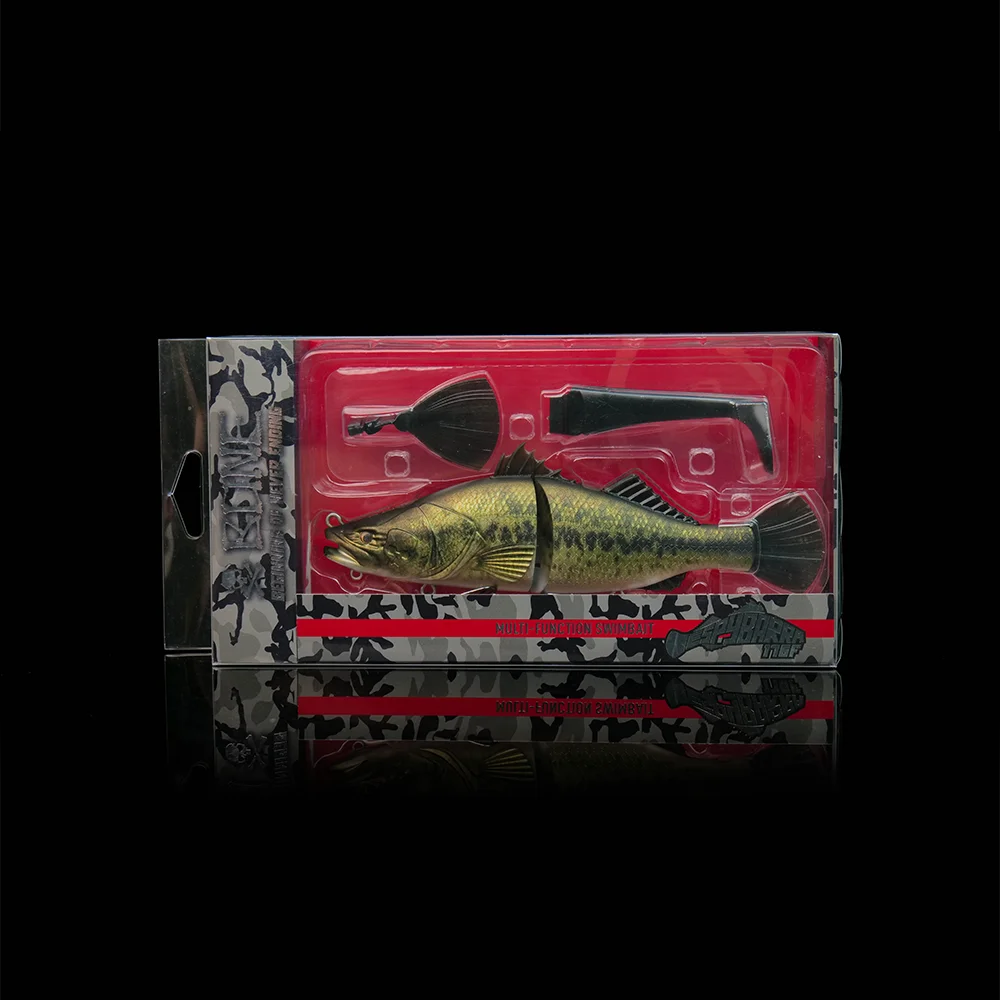 Bone Espybarra 176mm 61g flotante multifunción Swimbait cebo Artificial señuelos con 3 colas intercambiables agua de mar agua dulce - imagen 5