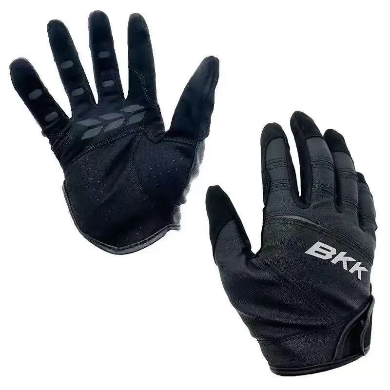 Bkk guantes de pesca dedos completos al aire libre Ocea Jigger pesca giratoria guantes antideslizantes advertencia de invierno protege la mano para escalar montar