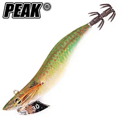 PEAK quid cebo luminoso calamar Jig señuelo de pesca cebo Artificial para Webfoot pulpo sepia señuelo de pesca de mar