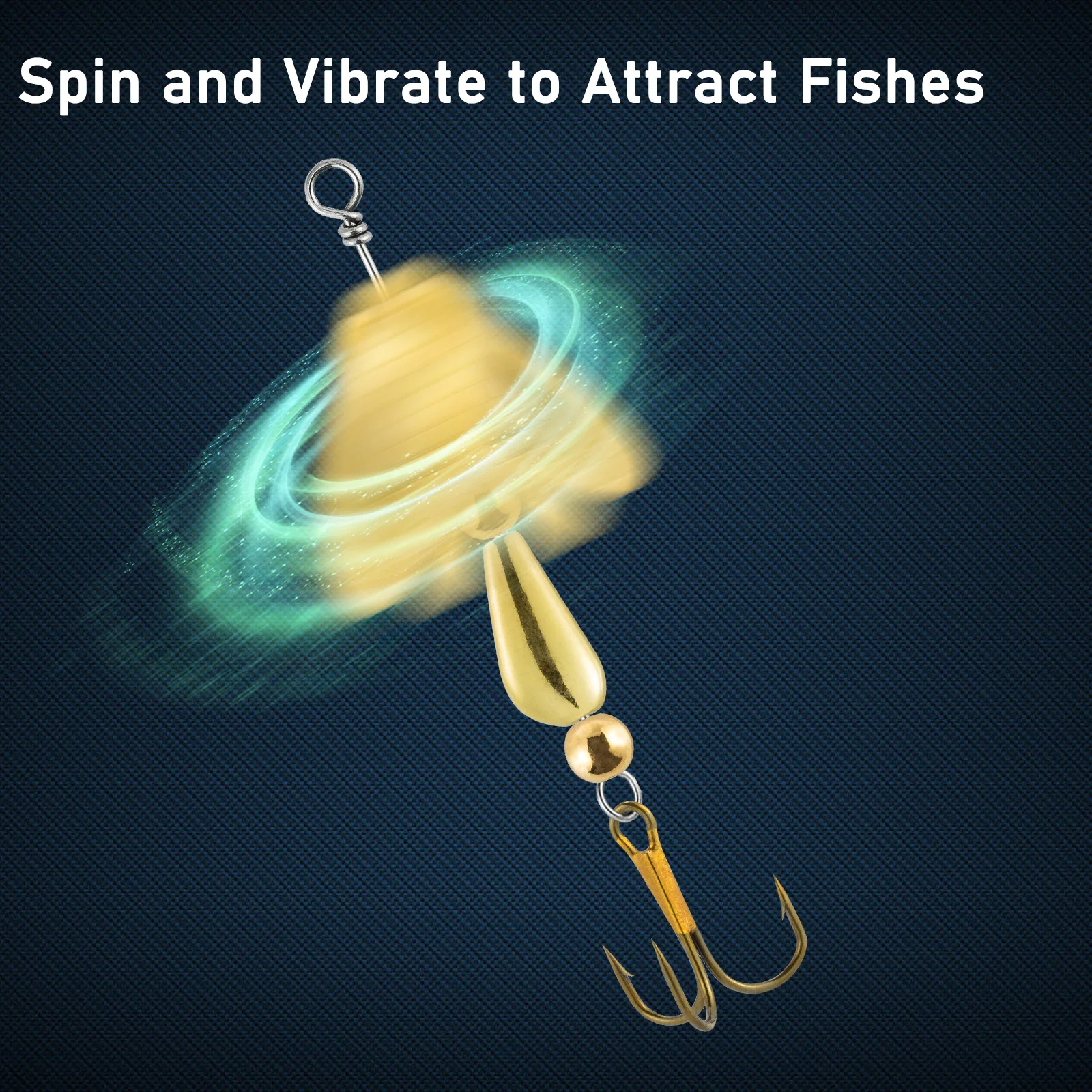 Kit spinnerbait inline con cuchilla, cuentas y anzuelo triple - imagen 5