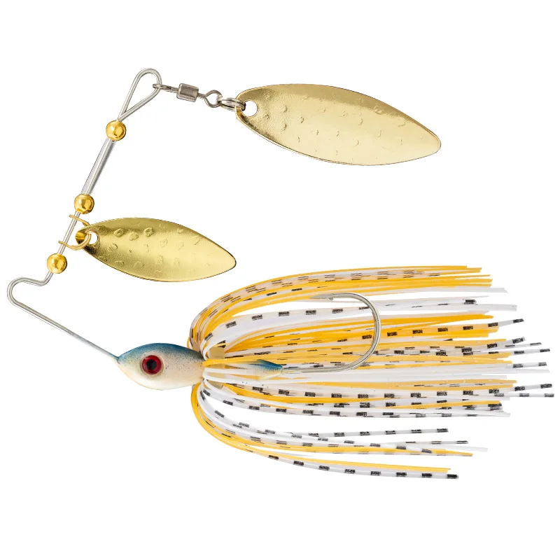Señuelo de pesca Bass Pike Walleye Barba 12g 17g Walleye Buzzbait borla Chatter Spinner cebo pesca en el mar