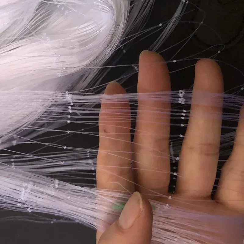 Cuerpo de 0,6mm-0,7mm, producto semiacabado, red de Pesca monofilamento de nailon, red de Pesca roja, accesorios de red de enmalle, trampa para peces - imagen 4